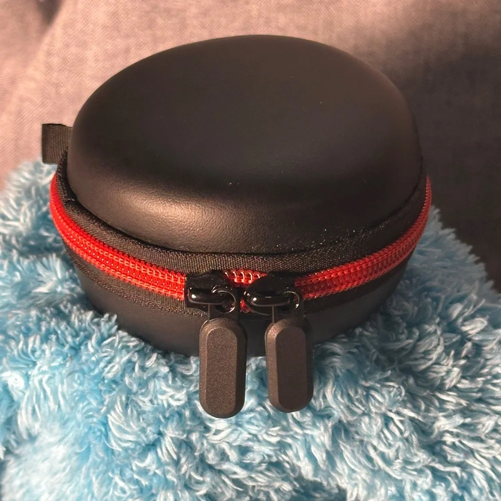 Travel Watch Case with Red Zipper
